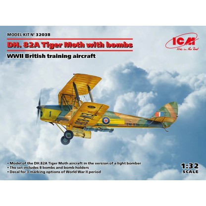 DH. 82A Tiger Moth with bombs 1/32